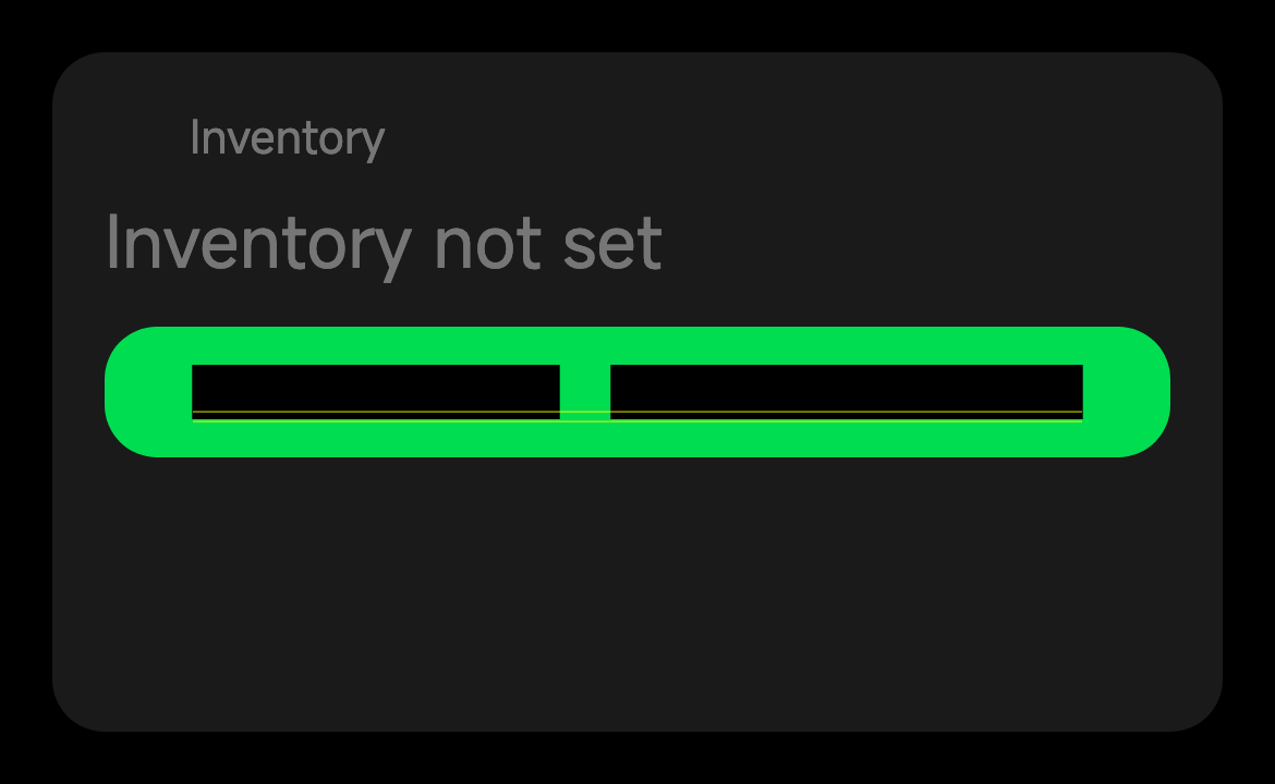 Batch detail with inventory not enabled