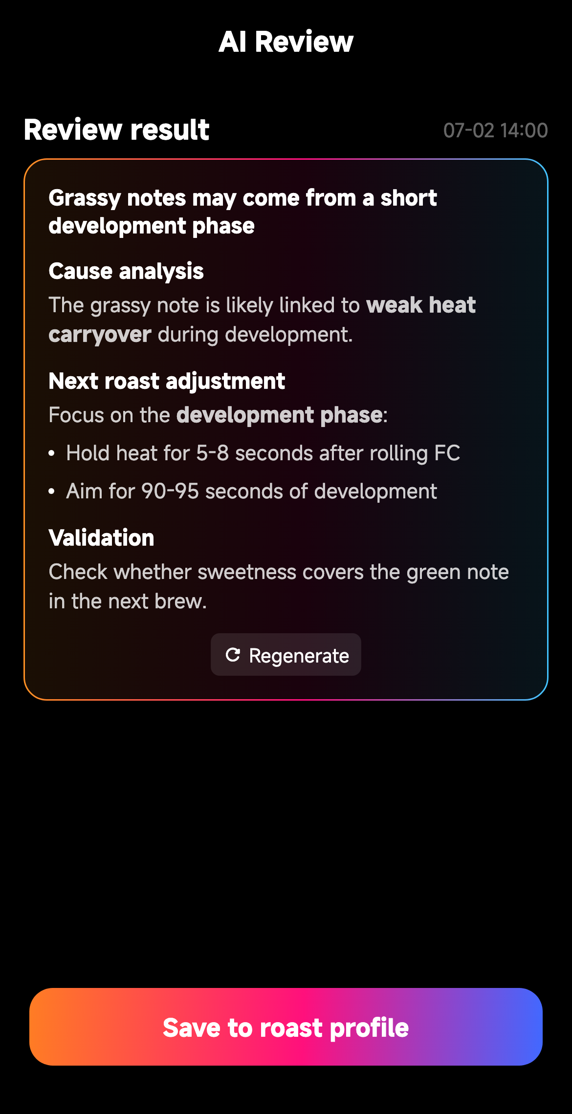 AI Review Result
